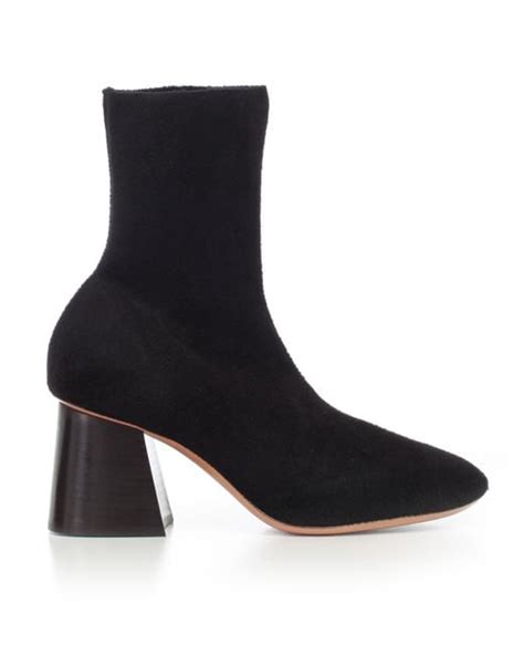 Celine Soft Ballerina Sock Boots in Black 